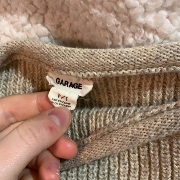 Garage off the shoulder Knit sweater - Picture 2 of 3